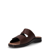 Ciabatta in ecopelle con strappi moro | Boscaini Scarpe