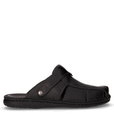 Ciabatta in pelle nero | Boscaini Scarpe