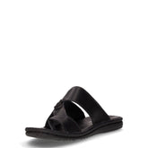 Ciabatta aperta in pelle nero | Boscaini Scarpe