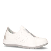 Sneaker slip on in ecopelle bianco argento | Boscaini Scarpe