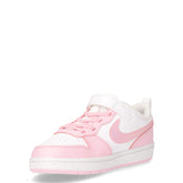 Court Borough Low Recraft sneaker bambina in ecopelle bianco rosa | Boscaini Scarpe