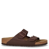 Arizona ciabatta in pelle marrone scuro | Boscaini Scarpe