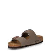 Arizona ciabatta in pelle pietra | Boscaini Scarpe