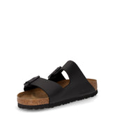 Arizona ciabatta in pelle nero | Boscaini Scarpe