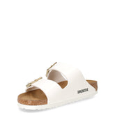 Arizona ciabatta in pelle bianco | Boscaini Scarpe