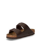 Arizona ciabatta in pelle marrone scuro | Boscaini Scarpe