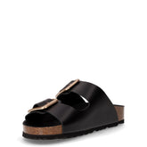 Enny ciabatta in pelle nero | Boscaini Scarpe