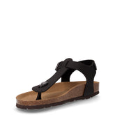 Sara sandalo infradito in ecopelle nero | Boscaini Scarpe