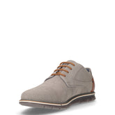 Stringata casual in pelle grigio | Boscaini Scarpe