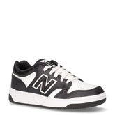 480 sneaker bambino in pelle nero bianco | Boscaini Scarpe