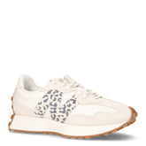 327 sneaker in pelle e tessuto bianco beige - Sneakers Donna | Boscaini Scarpe