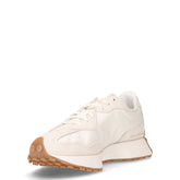 327 sneaker in pelle e tessuto bianco beige | Boscaini Scarpe