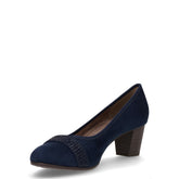 Décolleté in tessuto navy | Boscaini Scarpe