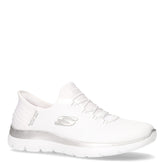Summits Diamond Dream sneaker slip ins in tessuto bianco argento - SKECHERS DONNA | Boscaini Scarpe