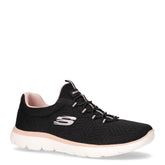 Summits Artistry Chic sneaker slip on in tessuto nero rosa - Sneakers Donna | Boscaini Scarpe