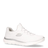 Summits Artistry Chic sneaker slip ins in tessuto bianco argento - SKECHERS DONNA | Boscaini Scarpe