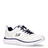 Track Scloric sneaker in tessuto ed ecopelle bianco navy - SKECHERS | Boscaini Scarpe