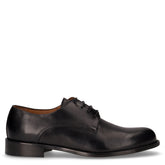 Stringata in pelle nero | Boscaini Scarpe