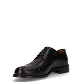 Stringata in pelle nero | Boscaini Scarpe