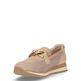 Mocassino casual in tessuto taupe | Boscaini Scarpe