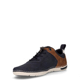 Scarpa sportiva in ecopelle blu marrone | Boscaini Scarpe