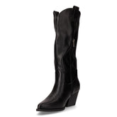 Stivale camperos in ecopelle con tacco nero | Boscaini Scarpe