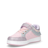 Frangetta Mix sneaker in tessuto ed ecopelle bambina rosa lilla | Boscaini Scarpe