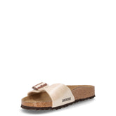 Madrid ciabatta in pelle bianco perla | Boscaini Scarpe