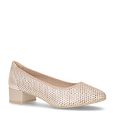 Décolleté in pelle taupe metallizzato | Boscaini Scarpe