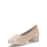 Décolleté in pelle taupe metallizzato | Boscaini Scarpe