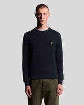 Cotton Crew Neck Jumper blu | Boscaini Scarpe