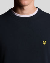 Cotton Crew Neck Jumper blu | Boscaini Scarpe