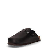 Bobo ciabatta in pelle nero | Boscaini Scarpe