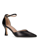 Sandalo a punta in ecopelle con tacco nero - Sandali Con Tacco Donna | Boscaini Scarpe