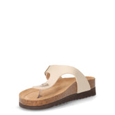 Hola Ciabatta in ecopelle beige | Boscaini Scarpe