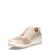 Sneaker in pelle e tessuto perla | Boscaini Scarpe