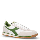Cross sneaker in pelle e tessuto bianco palma | Boscaini Scarpe