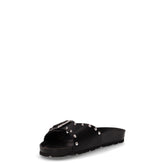 Sara ciabatta in ecopelle con borchie nero | Boscaini Scarpe