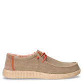 Stringata sportiva in tessuto taupe | Boscaini Scarpe