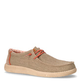 Stringata sportiva in tessuto taupe | Boscaini Scarpe