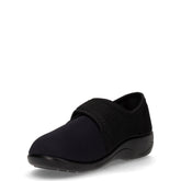 Pantofola in tessuto con strappo nero | Boscaini Scarpe
