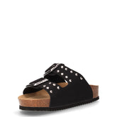Ciabatta in ecopelle con borchie nero | Boscaini Scarpe