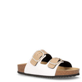 Ciabatta aperta in ecopelle sabbia bianco - VALLEVERDE | Boscaini Scarpe
