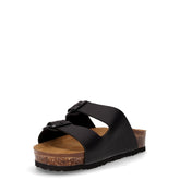 Ciabatta in pelle nero | Boscaini Scarpe