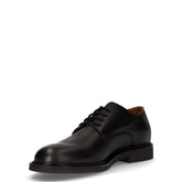 Stringata casual in pelle nero | Boscaini Scarpe