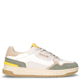 Sneaker in pelle ed ecopelle kaki | Boscaini Scarpe