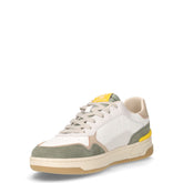 Sneaker in pelle ed ecopelle kaki | Boscaini Scarpe
