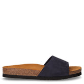 Ciabatta in pelle blu | Boscaini Scarpe