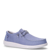 Stringata sportiva in tessuto azzurro | Boscaini Scarpe