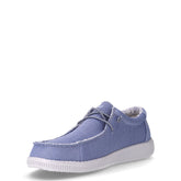 Stringata sportiva in tessuto azzurro | Boscaini Scarpe